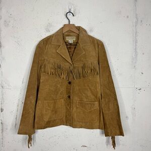 Brown Suede Fringe Jacket